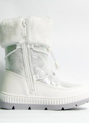 Дутики ботинки сапоги сноубутсы зимові черевики на овчине для девочки а-63  клиби clibee5 фото