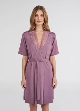 Ночная рубашка сорочка ellen модал dusty rose3 фото