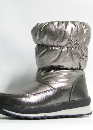 Дутики ботинки сапоги сноубутсы зимові черевики на овчине для девочки а-65 клиби clibee5 фото