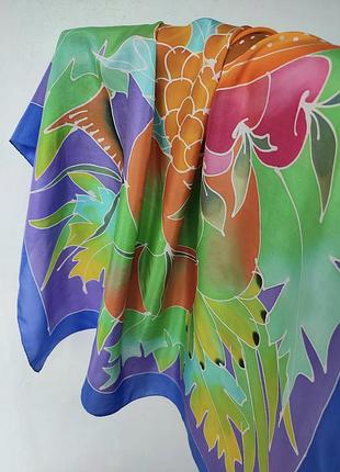 Шелковый платок batik made in thailand, оригинал.