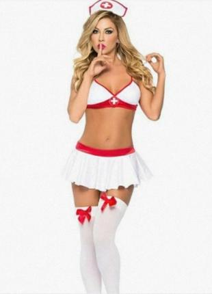 Еротичний комплект,пеньюар медичної сестри