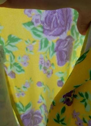 Новое бандажное мини платье короткое летнее платье цветочный принт boohoo10 фото