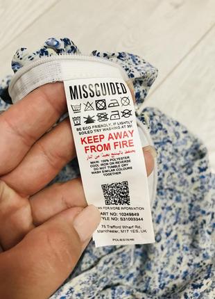 Нова брендова жіноча спідниця   missguided в квітковий принт з рюшами6 фото