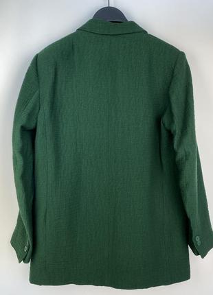Пиджак темно-зелений zara3 фото