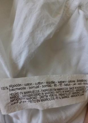 Котонова пишна блузка топ на резинках з тоненькими шлейками,6 фото