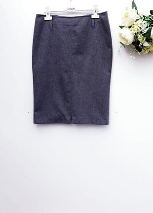 Теплая юбка карандаш шерстяная стильная юбка миди1 фото