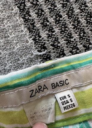 Zara натуральные летние брюки с низкой посадкой брюки клеш широкие8 фото