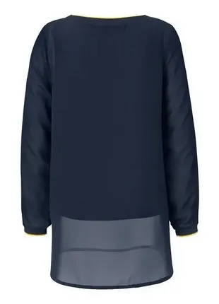 Элегантная, воздушная двухслойная блуза -туника tchibo 36 евро4 фото