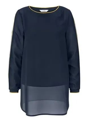 Элегантная, воздушная двухслойная блуза -туника tchibo 36 евро5 фото