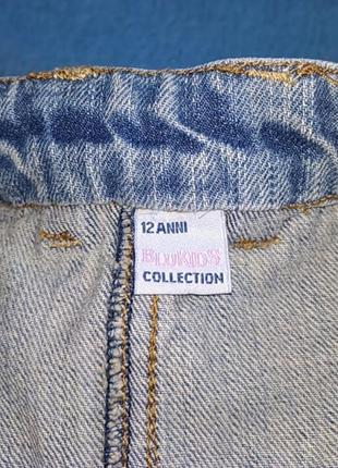 Джинсовая мини юбка blukids 2