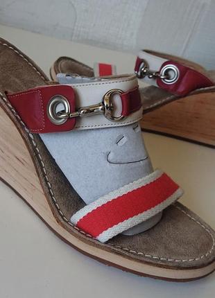 Брендовые кожаные сабо босоножки из сша .coach оригинал