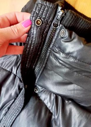 Фирменный короткий пуховик only / демисезонная куртка  /черный пуф / онли / дутик / зимняя курточка без капюшона3 фото