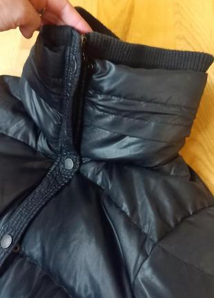 Фирменный короткий пуховик only / демисезонная куртка  /черный пуф / онли / дутик / зимняя курточка без капюшона6 фото