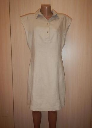 Лляне плаття сукня h&m p.40 льон бавовна