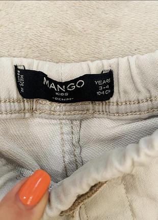 Джинсовые шорты на резинке mango 3