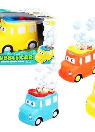 Мильні бульбашки bubble car баббл генератор шкільний автобус 3 кольори