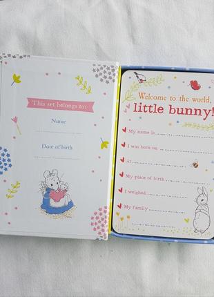 Набір карток для новонародженого кролик пітер6 фото
