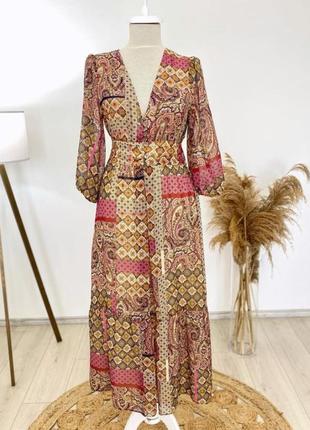 Новое платье zara, стиль бохо. кантри, богемное воздушное, стильное3 фото