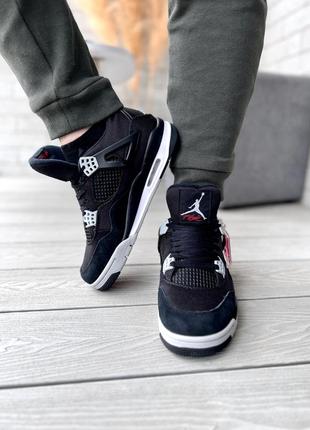 Nike air jordan 4 retro se black canvas