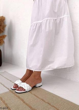 Шлепанцы лиловые, лиловые кожаные шлепанцы, шлепанцы косы кожа,11465