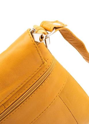 Женская кожаная сумка минилистоноша желтая tunona sk2470-38 фото
