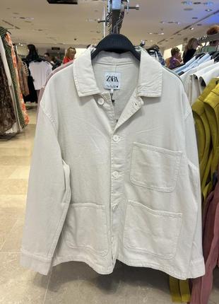 Полотна джинсова сорочка куртка zara