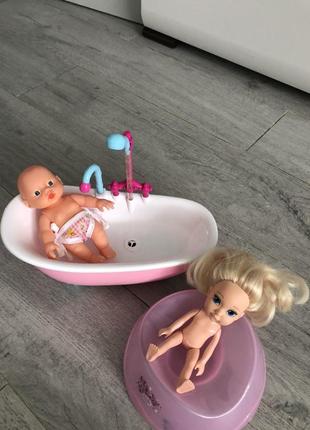 Лялька ванночка пупс7 фото
