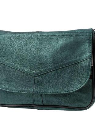 Женская кожаная сумка минилистоноша зеленая tunona sk2409-47