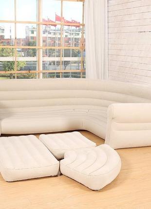 Надувной диван intex 257х203х76 см (68575)1 фото