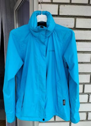 Фирменная легкая куртка ветровка с капюшоном и мембраной schoffel easy blue! оригинал!
