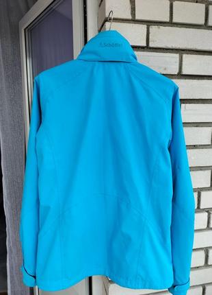 Фирменная легкая куртка ветровка с капюшоном и мембраной schoffel easy blue! оригинал!3 фото