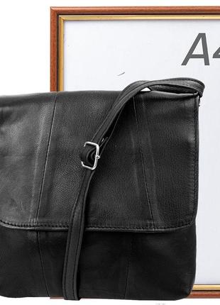 Женская кожаная сумка минилистоноша черная tunona sk2471-29 фото