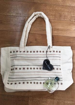 Нова сумка італія. тканинна сумка. сумка з вишивкою. сумка jenera carlola.сумка на літо.
