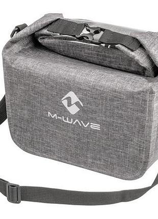 Сумка на руль m-wave suburban clip-on, серый (a-sp-0217)