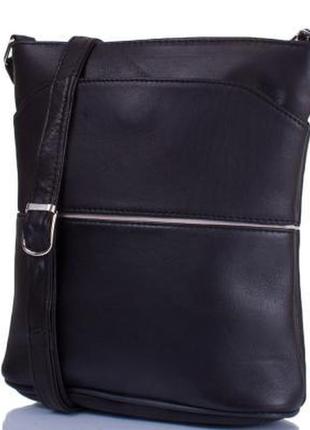 Жіноча шкіряна сумка-планшет чорна tunona sk2406-2