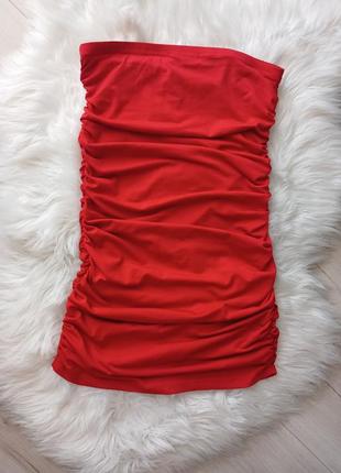 Красное мини платье, мини-платье3 фото