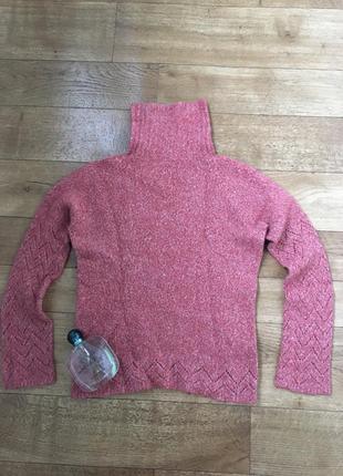 Красивый свитер. тёплый свитер. нарядный свитер. красный свитер1 фото