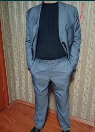 Massimo dutti чоловічий костюм вовна + шлейк
