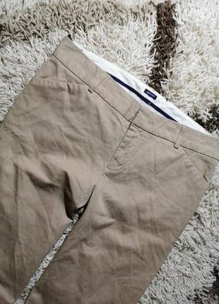 Бежевые укороченные брюки gap8 фото