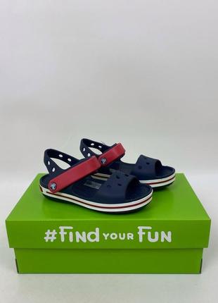 Уцінка!!! свндалі дитячі крокс crocs crocband sandal navy