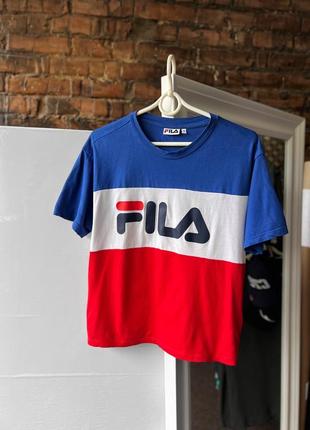 Fila women's center logo t-shirt женская футболка