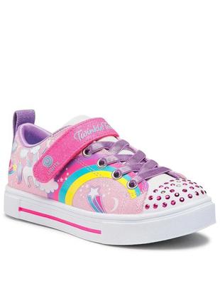 Кросівки кеди мокасини на липучці skechers unicorn charmed