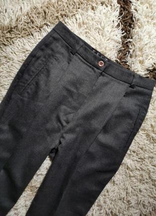 Тонкая шерсть брюки классические серые зауженые la redoute