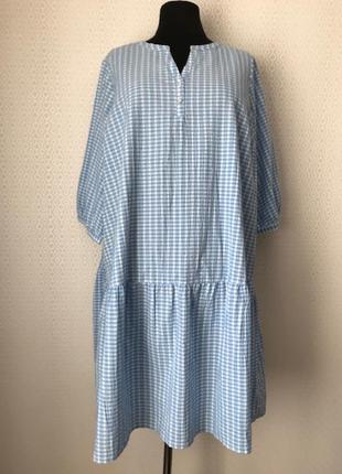 Нове (з етикеткою) стильне плаття в карту від gina benotti, розмір 52/54, укр 58-60-62-64