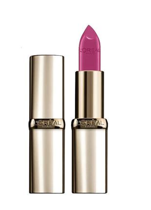 Малинова помада для губ l'oreal color riche lipstick 134 rose royale