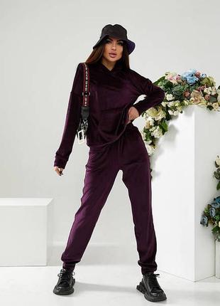 Костюм двійка велюровий жіночий спортивний м419 чорний фіолетового кольору
в наявності

код: м419

опт і роздріб
700 ₴