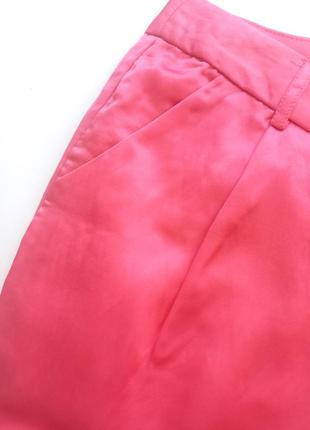 Брюки-джоггеры шелковые для девушки gaialuna ge6451716 розовые 42 (158 см)8 фото