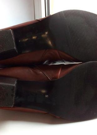 Кожаные демисезонные ботинки полусапожки сапоги от бренда shoe tailor, р.42 код b42026 фото