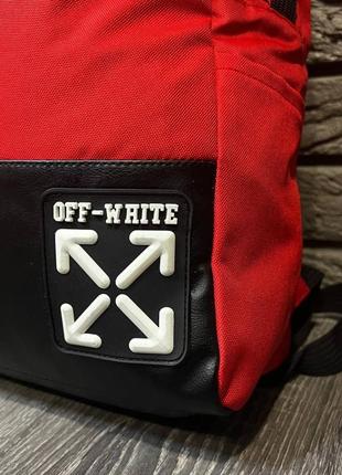 Рюкзак міський спортивний червоний off-white2 фото