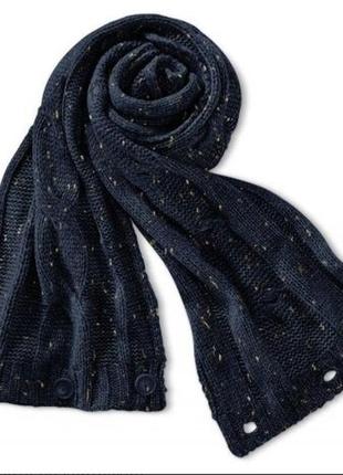 Теплый шарф-снуд крупной и красивой вязки от tchibo2 фото